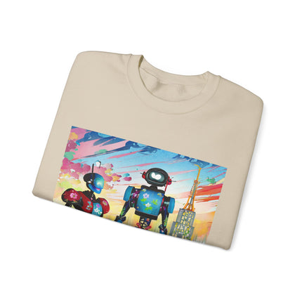 High Fashion Cyberpunk CIA Robots Unisex Heavy Blend™ Crewneck Sweatshirt