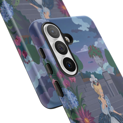 🦚🌸 The Peacock Garden Terrace Phone Case – Art Deco Floral Elegance