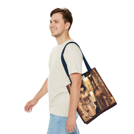 The Egyptian Priestess Cats Tote Bag – Temple Guardians & Ancient Grace