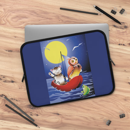 Embarking on a Moonlit Journey Laptop Sleeve