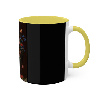 A Bouquet of Flowers by Clara Peeters Colorful Mugs, 11oz