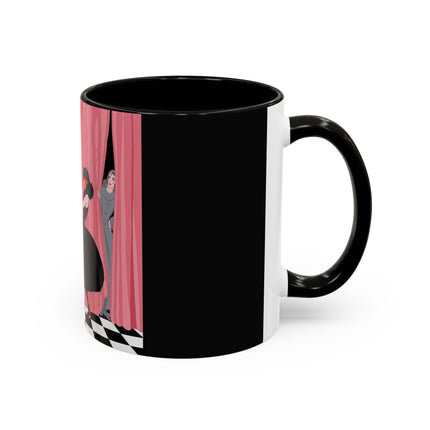 The Ladies Behind The Velvet Curtain Colorful Mugs – Art Deco Theatrical Elegance