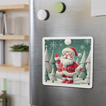 Santa's Joyful Night Die-Cut Magnets (5 Sizes)