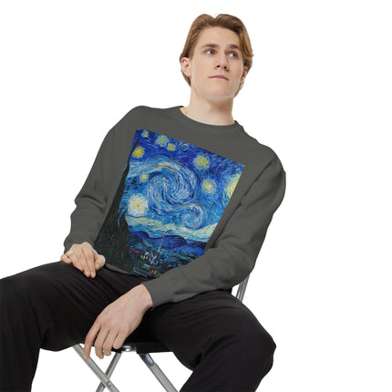 The Starry Night by Vincent Van Gogh Garment-Dyed Sweatshirt