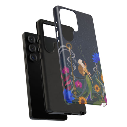 🌙🕯️ The Lady Of The Midnight Garden Phone Case – Art Deco Nocturne