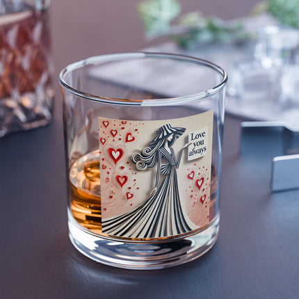 Love You Always Rocks Glass, 10oz