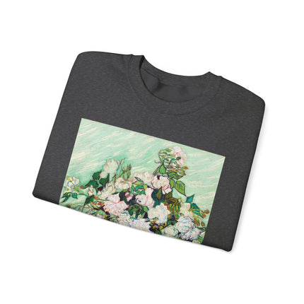 Roses by Vincent Van Gogh Heavy Blend™ Crewneck Sweatshirt