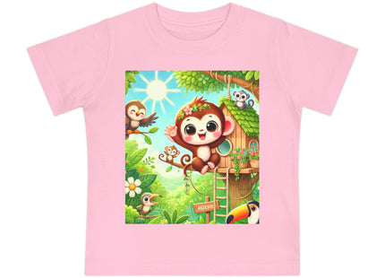 Monkey Treehouse Adventure Baby Short Sleeve T-Shirt