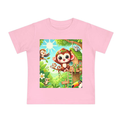 Monkey Treehouse Adventure Baby T-Shirt – Playful Jungle Fun & Everyday Comfort