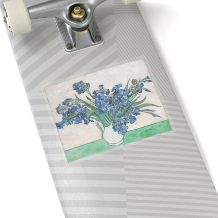Irises by Vincent Van Gogh Kiss-Cut Stickers (4 Sizes)