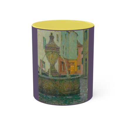 La Fontaine, Saint-Paul De Vence by Henri Le Sidaner Colorful Mug