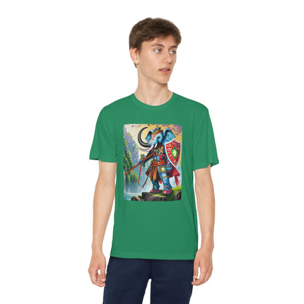 Cyberpunk Elephant Youth Competitor Tee