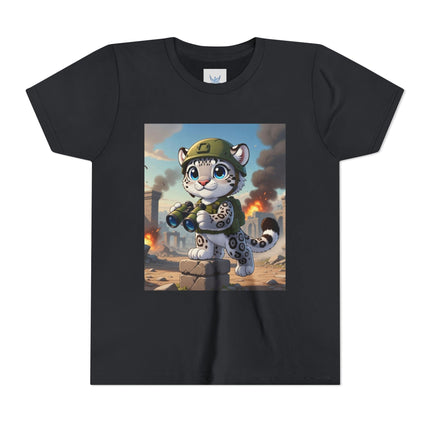 Snow Leopard Lookout Youth Short Sleeve Tee