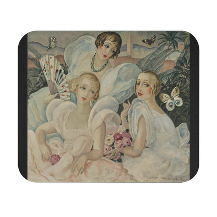 Les Femmes Fatales by Gerda Wegener Mouse Pad, Rectangle
