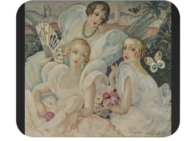 Les Femmes Fatales by Gerda Wegener Mouse Pad, Rectangle