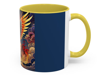 Flame-Winged Horse at Sunset Colorful Mugs (11oz, 15oz)