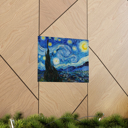 The Starry Night by Vincent Van Gogh Matte Horizontal Posters