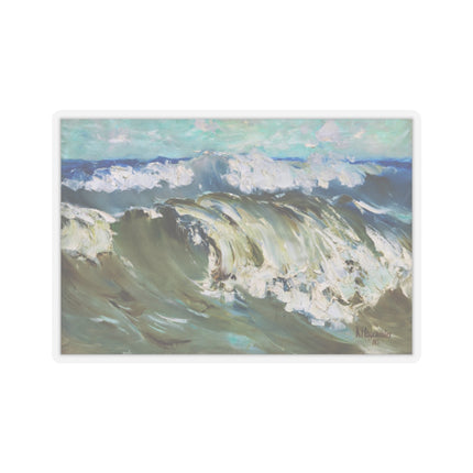 The Wave by Karl Hagemeister Kiss-Cut Stickers (4 Sizes)