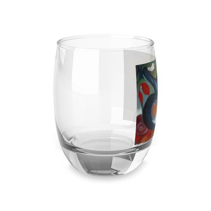 Two Cats, Blue and Yellow by Franz Marc Whiskey Glass