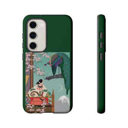 Peacock Garden Phone Case – Japanese Elegance & Timeless Beauty