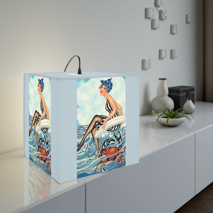 Playful Waves and Fashion Follies Light Cube Lamp