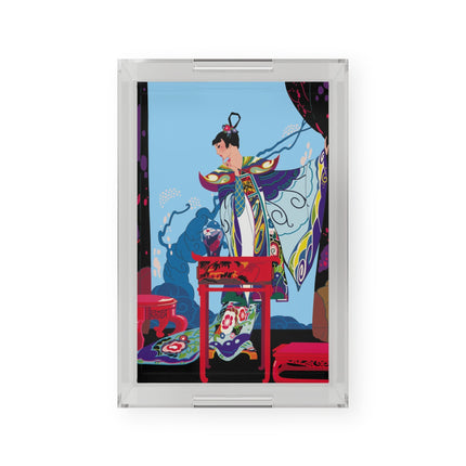 A Visual Journey by Umberto Brunelleschi Acrylic Serving Tray