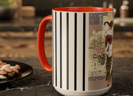 Wrapped in Elegance Colorful Mugs (11oz, 15oz)