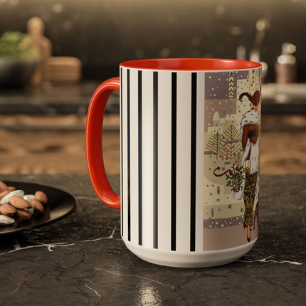 Wrapped in Elegance Colorful Mugs (11oz, 15oz)