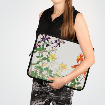 Aquilegia Flower by Tanigami Kônan Laptop Sleeve
