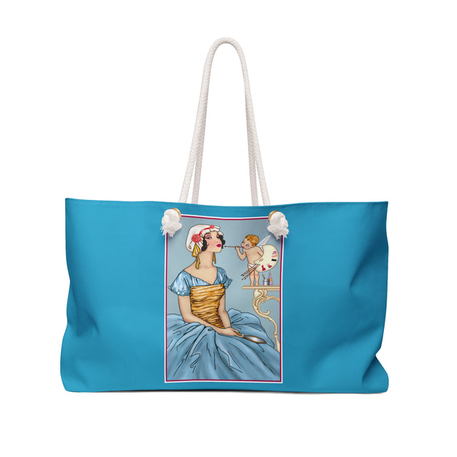 The Enchanting Painter: A Fairy's Artistic Touch Weekender Bag