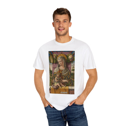 Madonna and Child by Carlo Crivelli Unisex Garment-Dyed T-shirt