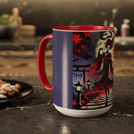 Halloween Sorceress Colorful Mugs (11oz, 15oz)