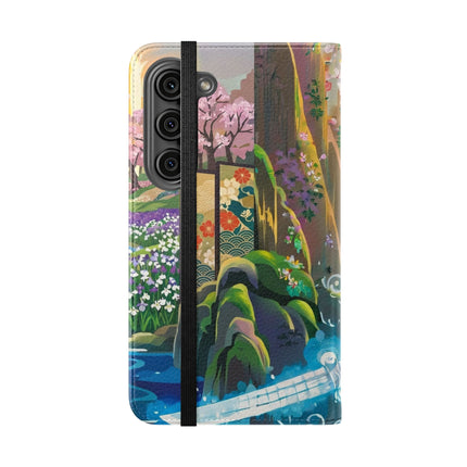 🐆⚔️ Circuit Samurai Jaguar Flip Case – Neon Power & Electric Honor