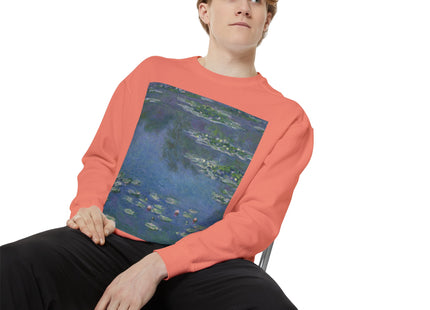 Water Lilies by Claude Monet Unisex Garment-Dyed Sweatshirt