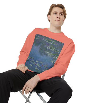 Water Lilies by Claude Monet Unisex Garment-Dyed Sweatshirt