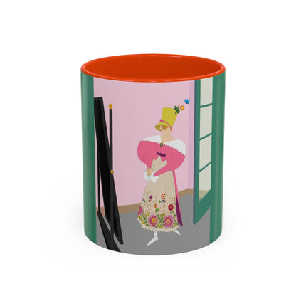 The Yellow Hat Colorful Mugs – 1920s Vogue Whimsy & Playful Elegance