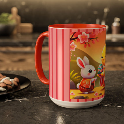 Whimsical Springtime Exchange Colorful Mugs (11oz, 15oz)