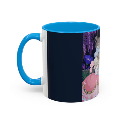 The Moonlit Garden Serenade Colorful Mugs – Art Deco Musical Elegance