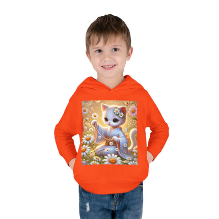 Daisy Chain Whimsy Toddler Pullover Fleece Hoodie