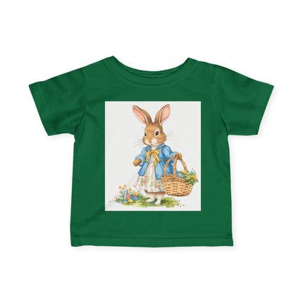 🐰🌼 The Little Spring Bunny Infant Fine Jersey Tee – Whimsical Woodland Charm