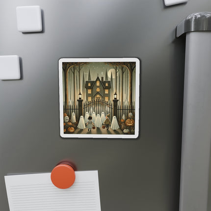 Ghostly Welcome – A Halloween Night Die-Cut Magnets (3 Sizes)