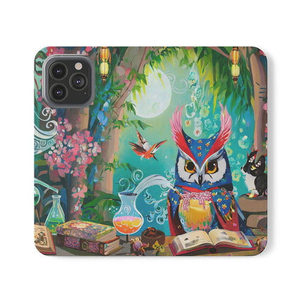 🦉✨ Owl's Magical Workshop Flip Case – Enchanted Wisdom & Arcane Wonder