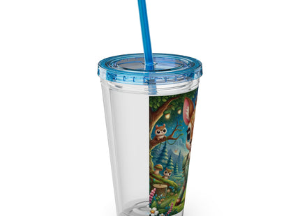 Fawn Defender Sunsplash Tumbler with Straw, 16oz