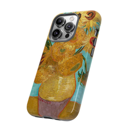Vase with Twelve Sunflowers by Vincent Van Gogh Phone Cases