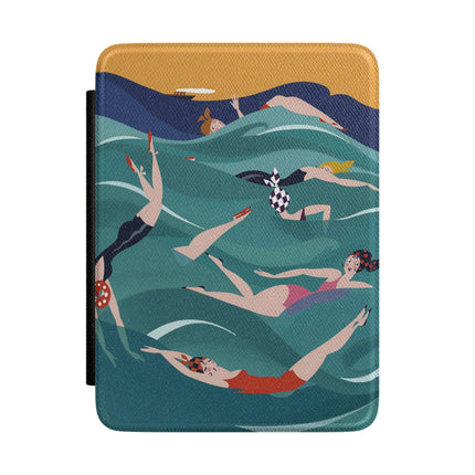 Summer Splash Kindle Case – Carefree Beach Joy & Mid-Century Fun