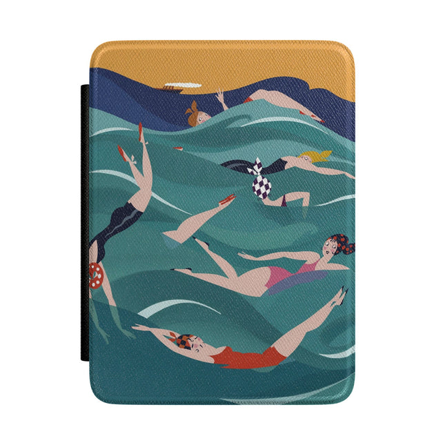 Summer Splash Kindle Case – Carefree Beach Joy & Mid-Century Fun