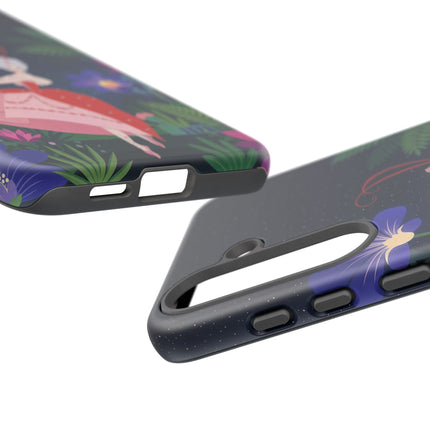 🌺✨ The Lady Of The Starlit Enchanted Garden Phone Case – Art Deco Floral Fantasy