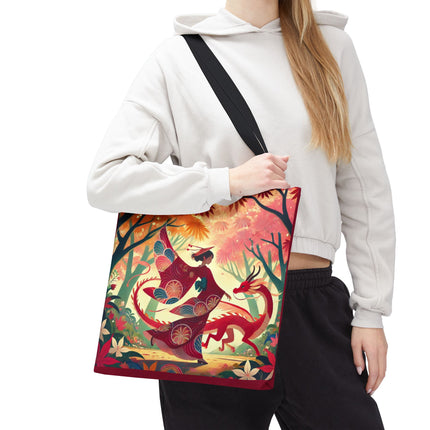 The Dragon Fairy’s Dance Tote Bag – Enchanted Grace & Spring Magic