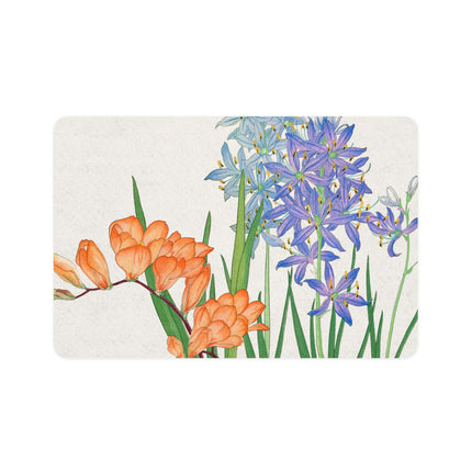 Vintage Freesia & Agapanthus Pet Food Mat – Summer Harmony
