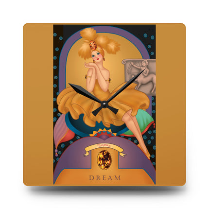 November & Topaz Zodiac Acrylic Wall Clock